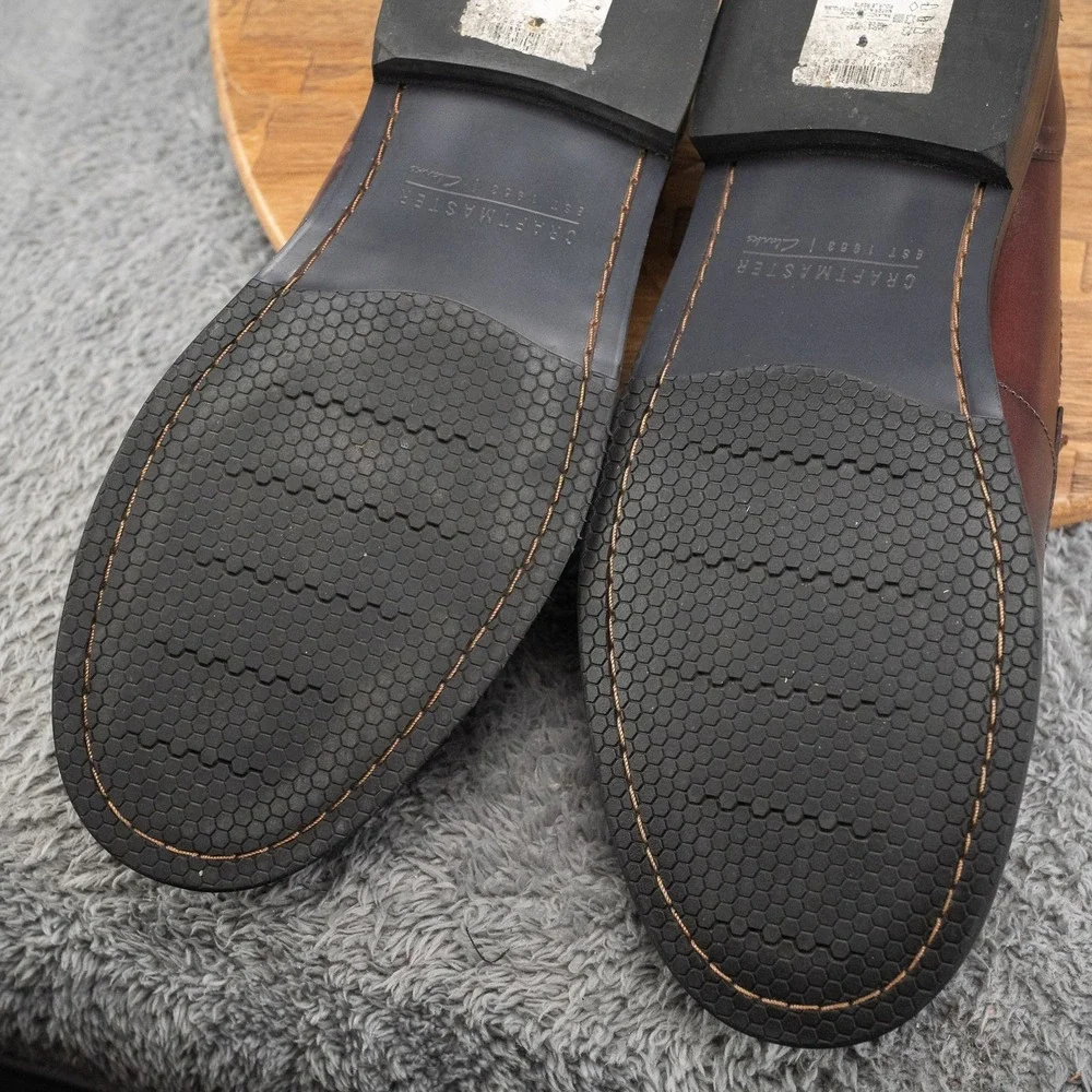 Clarks Men's Craft Arlo Lo Brown Loafers Slip On Shoes Size 10 M Craftmaster